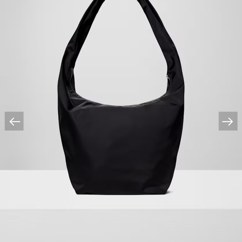 Aritzia Black Crossbody Hobo Bag